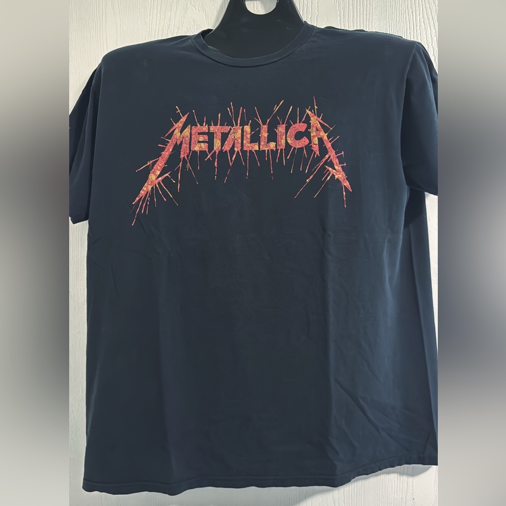 Retro Metallica World Tour Mens Black T-Shirt Size XL